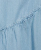 Mango Women's Gathered Detail Lyocell Midi Skirt