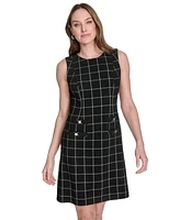 Tommy Hilfiger Women's Windowpane Sheath Dress