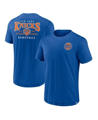 Fanatics Men's Royal New York Knicks Slub Team T-Shirt