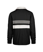 '47 Brand Men's Black Tennessee Volunteers Clubhouse Knox Thames Rugby Long Sleeve Polo Shirt