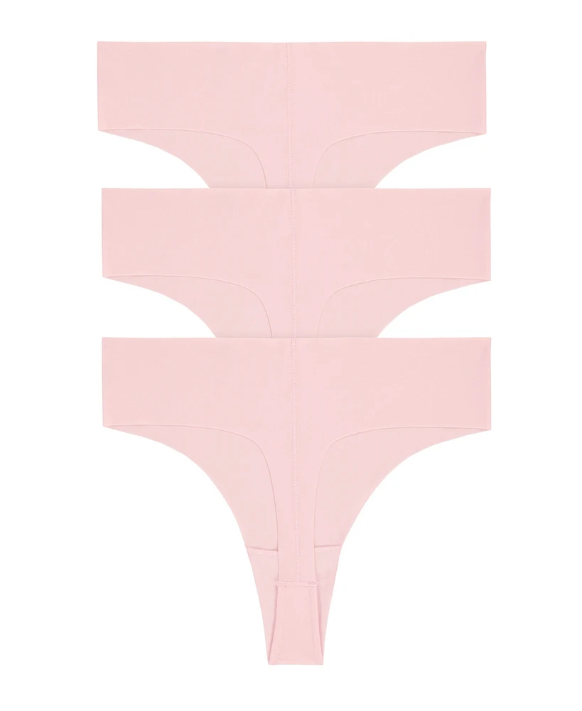 Dkny Women's Litewear Cut Anywear Thong Underwear 3 Pack