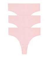 Dkny Women's Litewear Cut Anywear Thong Underwear 3 Pack