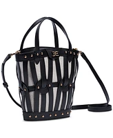 Sam Edelman Bay Medium Dye Cut Leather Fan Tote