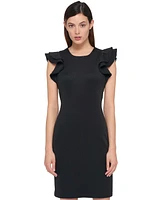 Tommy Hilfiger Women's Ruffle-Sleeve Sheath Dress