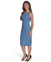 Halston Women's Hardware-Trim Sheath Dress