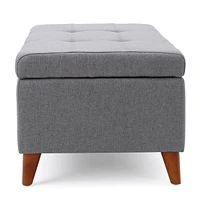 Stylish Lift-Top Storage Ottoman for Home Organization