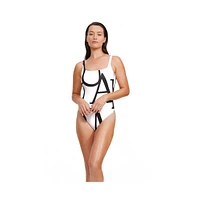 Luma Gottex Women's Signature Square Neck Tank One Piece