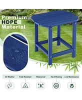 2-Pieces Adirondack Outdoor Side Table for Patio and Garden