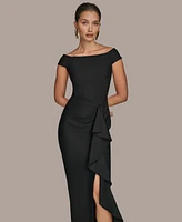 Donna Karan New York Women's Boat-Neck Gown