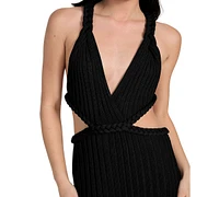 Guess Women's Surplice Sleeveless Ribbed Knit Dress