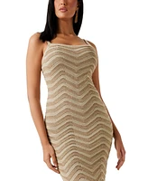 Guess Women's Vera Chevron Lace-Up Dress