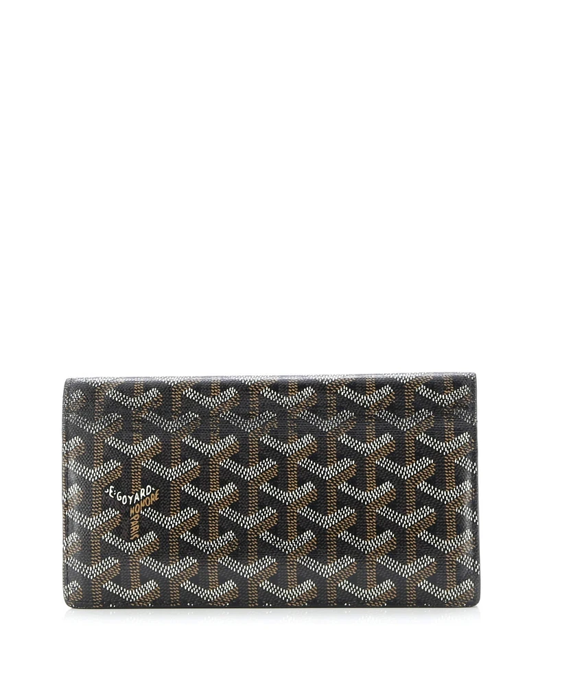 Pre-Owned Goyard Long Richelieu Wallet Coated Canvas