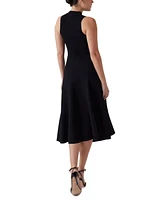 Guess Women's Cassandra Mock Neck Sleeveless Midi Dress