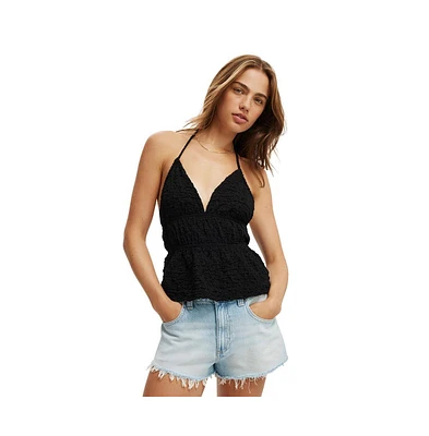 Cotton On Women's Heidi Tie Front Halter