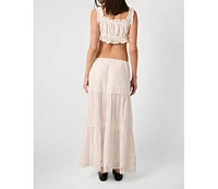 WeWoreWhat Women's Midi Pull On Skirt