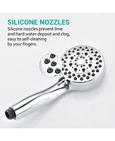 Rainsken Shower Head with Handheld High Pressure, 5 Mode Adjustable