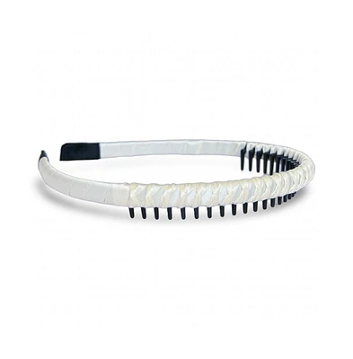 Thin Solid Headband - White
