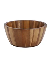 MegaChef 2 Piece 8.5 Inch Acacia Wood Salad Bowl Set