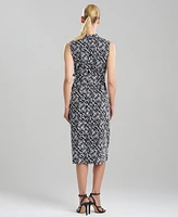 Natori Women's Embroidered Cotton A-Line Dress