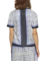 Central Park West Women's Foulard Print Top