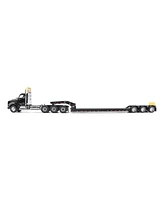 1/50 Black Kenworth T880 Sbfa w/ Black Trail King TK120 Hdg Lowboy Trailer 71134