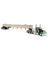 First Gear Dcp 1/64 / Peterbilt 389 w/ Ermc Hydra-Steer Trailer & Bridge Beam Load