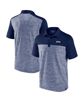 Fanatics Men's Heather Navy Seattle Seahawks Clutch Polo Shirt