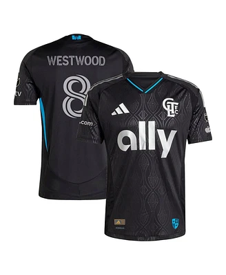 Adidas Men's Ashley Westwood Black Charlotte Fc 2025 Fortress Kit Authentic Player Jersey