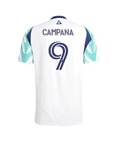 Adidas Men's Leonardo Campana White New England Revolution 2025 Eastern Pine x Flag of Replica Player Jersey