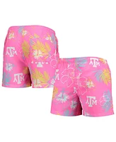 Men's Foco Pink Texas A&M Aggies Neon Floral Swim Trunks