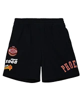 Mitchell & Ness Men's Black Phoenix Suns Team Origins Fleece Shorts