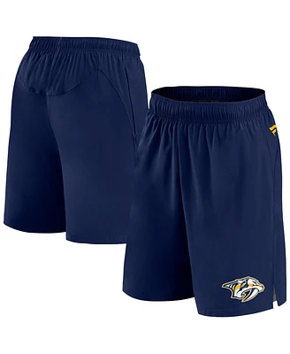 Fanatics Men's Navy Nashville Predators Authentic Pro Tech Shorts