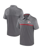Fanatics Men's Gray Kansas City Chiefs Primary Polo Shirt