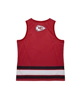 Mitchell & Ness Men's Red Kansas City Chiefs Jersey Logo Tank Top