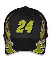 Checkered Flag Sports Men's and Women's Black William Byron Raptor Flame Trucker Adjustable Hat