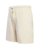 Pro Standard Men's Cream Kansas City Royals Neutral Fleece Shorts