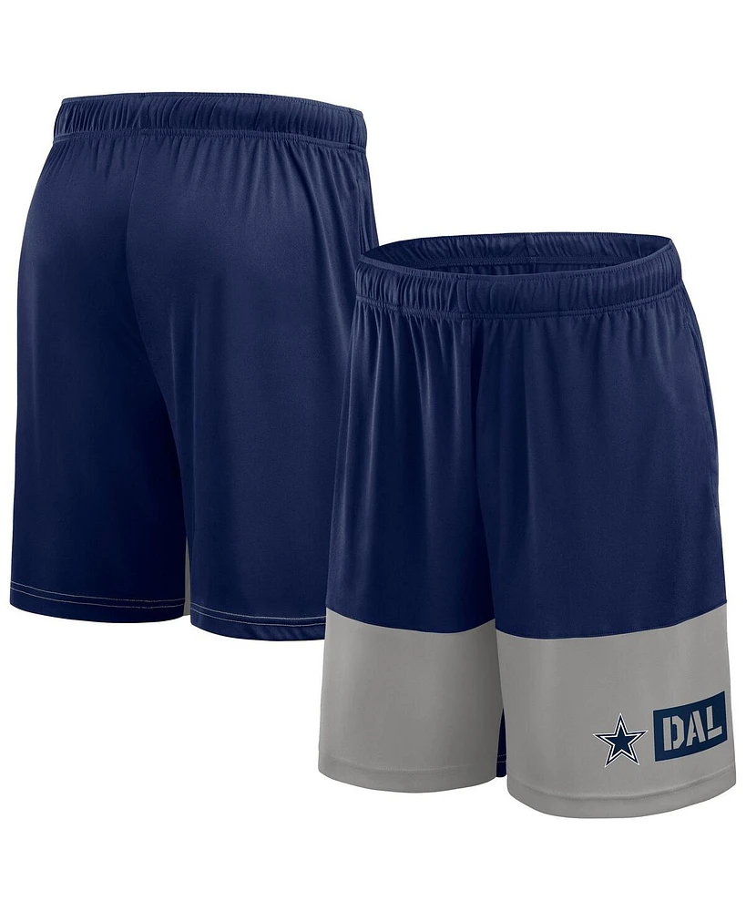 Fanatics Men's Navy/Silver Dallas Cowboys Big Tall Best of the Performance Shorts