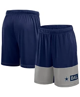 Fanatics Men's Navy/Silver Dallas Cowboys Big Tall Best of the Performance Shorts