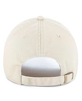 '47 Brand Men's Cream Michigan Wolverines Grand Stand Clean Up Adjustable Hat