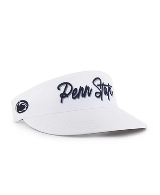 '47 Brand Men's White Penn State Nittany Lions Melbourne Brrr Adjustable Visor Hat