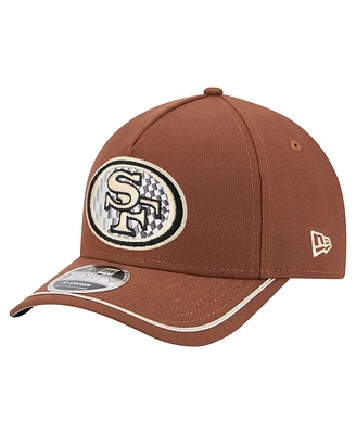 New Era Men's Brown San Francisco 49ers Motorsport 9FORTY Adjustable Hat
