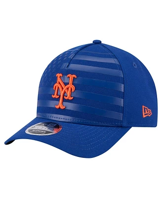 New Era Men's Royal New York Mets American Flag 9FORTY M-Crown A-Frame Adjustable Hat