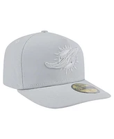 New Era Men's Gray Miami Dolphins Color Pack A-Frame 59FIFTY Fitted Hat