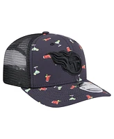 New Era Men's Navy/Black Tennessee Titans Adventure Drinks Pattern 9SEVENTY Stretch-Snap Hat