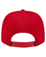 New Era Men's Red Washington Nationals Circle Patch 9SEVENTY Stretch-Snap Hat