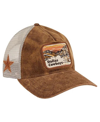 New Era Men's Brown Dallas Cowboys Vintage Landscape 9TWENTY A-Frame Adjustable Hat