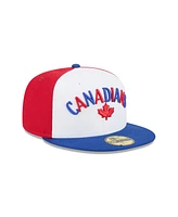New Era Men's White Vancouver Canadians Theme Nights 59FIFTY Fitted Hat