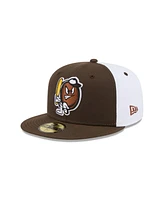 New Era Men's Brown Portland Sea Dogs Theme Nights 59FIFTY Fitted Hat