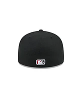 New Era Men's Black Fayetteville Woodpeckers Theme Nights 59FIFTY Fitted Hat
