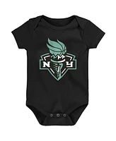 Outerstuff Baby Boys and Girls 3-Pack New York Liberty Slide Home Creeper Set